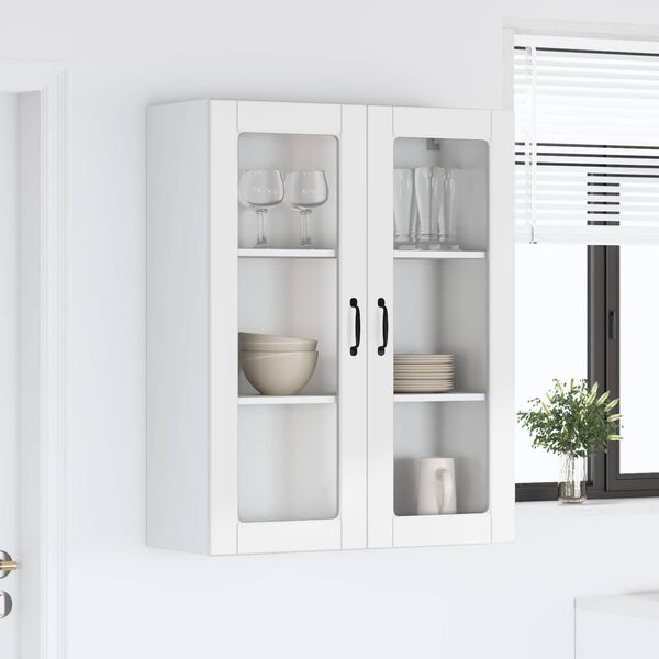 vidaXL Kitchen Cabinet Kalmar High Gloss White 80 x 31 x 100 cm