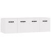 vidaXL Wall Cabinets 2 pcs White 80x35x36.5 cm Engineered Wood