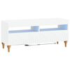 vidaXL LED TV Cabinet White Engineered Wood