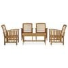 vidaXL 5 Piece Garden Lounge Set Solid Acacia Wood
