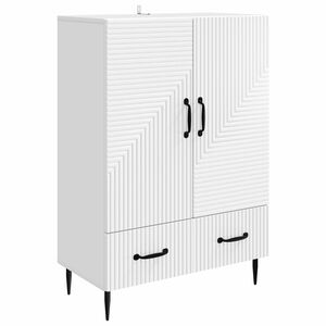 vidaXL Sideboard with Drawer White 66 x 34.5 x 95 cm Engineered Wood