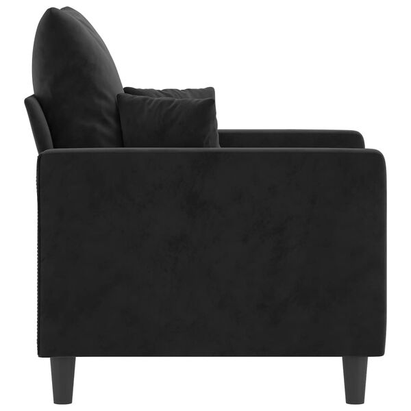 vidaXL Sofa Chair Black 60 cm Velvet