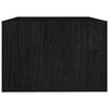 vidaXL Coffee Table Black 75x50x33.5 cm Solid Pinewood
