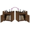 vidaXL Desk Trolley Brown Oak 60x45x60 cm Engineered Wood