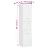 vidaXL Bathroom Furniture Set White Engineered Wood
