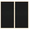 vidaXL Bulletin Board Folding Black 80 x 80 x 1.4 cm Solid pine wood