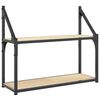 vidaXL Wall Shelf | Sonoma Oak | Engineered Wood | Medium | Wall Shelf