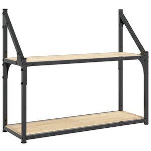 vidaXL Wall Shelf | Sonoma Oak | Engineered Wood | Medium | Wall Shelf