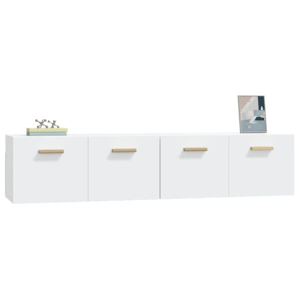 vidaXL Wall Cabinets 2 pcs White 80x35x36.5 cm Engineered Wood