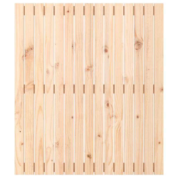 vidaXL Wall Headboard 95.5x3x110 cm Solid Wood Pine