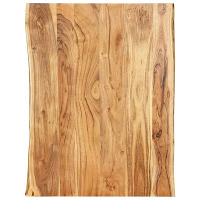 vidaXL Table Top Solid Acacia Wood 80x(50-60)x2.5 cm