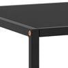 vidaXL Coffee Table Black with Black Glass 120x50x35 cm
