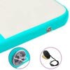 vidaXL Inflatable Gymnastics Mat with Pump 200x200x10 cm PVC Green