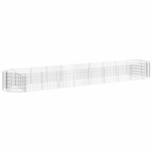 vidaXL Gabion Raised Bed Galvanised Iron 500x100x50 cm