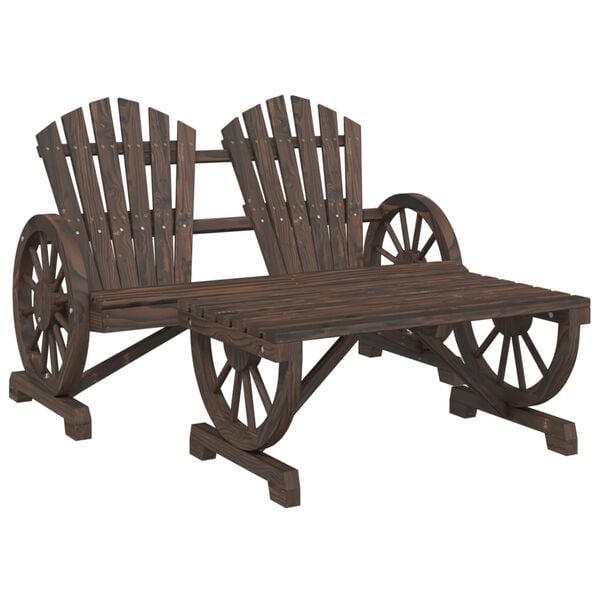 vidaXL 4 Piece Garden Lounge Set Solid Wood Fir