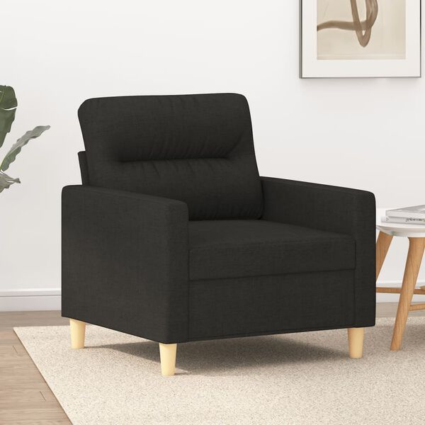 vidaXL Sofa Chair Black 60 cm Fabric