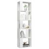 vidaXL Book Cabinet/Room Divider High Gloss White 45x24x159 cm Engineered Wood