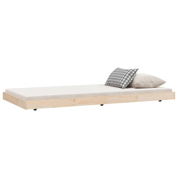 vidaXL Bed Frame without Mattress 90x190 cm Single Solid Wood Pine