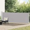 vidaXL Patio Retractable Side Awning 140x600 cm Grey