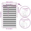 vidaXL Zebra blind 100.9x175 cm Fabric Width 96.7 cm grey