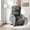 vidaXL Electric Stand up Massage Recliner Chair Dark Grey Fabric