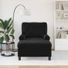 vidaXL Chaise Lounge with Cushion Black 91 x 157 x 91 cm Velvet