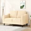 vidaXL 2-Seater Sofa Cream 120 cm Fabric