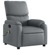 vidaXL Massage Recliner Chair Grey Faux Leather