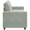 vidaXL Loveseat Sofa Light Grey 140 cm Velvet
