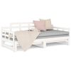vidaXL Pull-out Day Bed without Mattress White 2x(90x190) cm