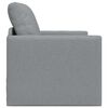 vidaXL Floor Sofa Bed 2-in-1 Light Grey 112x174x55 cm Fabric