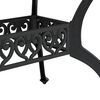 vidaXL 5 Piece Garden Dining Set Black Cast Aluminium