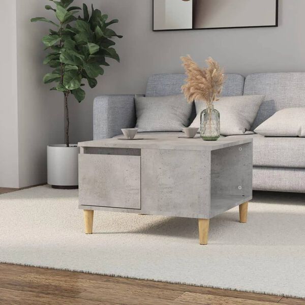 vidaXL Coffee Table Concrete Grey 55x55x36.5 cm Engineered Wood