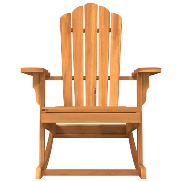 vidaXL Garden Adirondack Rocking Chair Solid Wood Teak