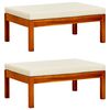 vidaXL Garden Footrests 2 pcs Solid Acacia Wood