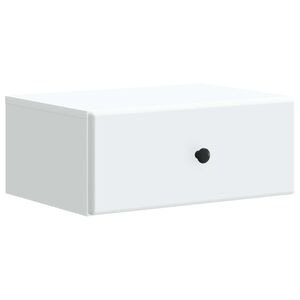 vidaXL Wall-Mounted Bedside Cabinet White 49 x 34.5 x 20 cm