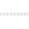 vidaXL Garden Fence with Spear Top Steel 1339x120 cm Black
