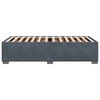 vidaXL Bed Frame without Mattress Dark Grey 90x190 cm Velvet