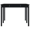 vidaXL Garden Table Black 203.5x100x76 cm Solid Wood Pine