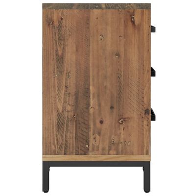 vidaXL Bedside Cabinet Brown 36x30x54 cm Solid Pinewood