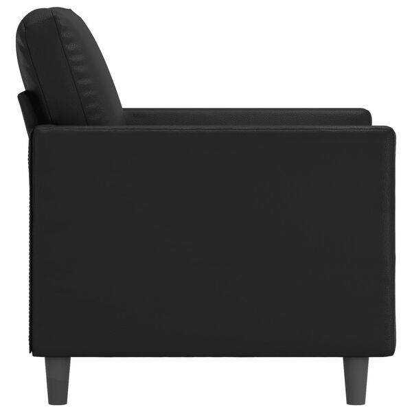 vidaXL Sofa Chair Black 60 cm Faux Leather