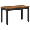 vidaXL Coffee Table NAARDEN Natural and Black 60.5 x 30 x 36 cm