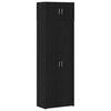 vidaXL Storage Cabinet 2 pcs Black Oak 70 x 42.5 x 185 cm
