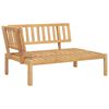 vidaXL Garden Pallet Corner Sofa with Cushions Solid Wood Acacia