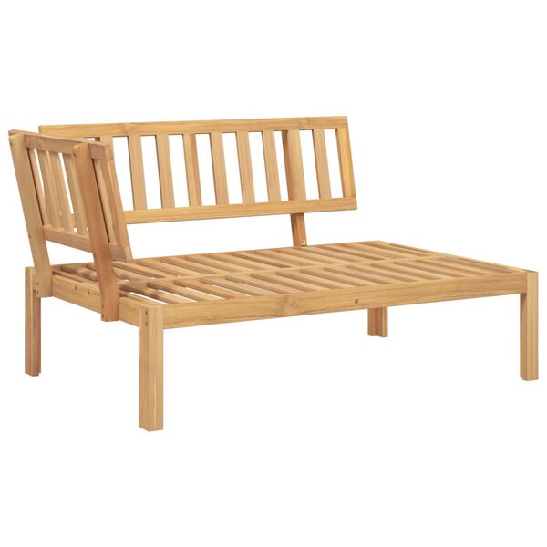 vidaXL Garden Pallet Corner Sofa with Cushions Solid Wood Acacia