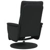 vidaXL Massage Recliner Chair with Footrest Black Faux Leather