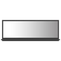 vidaXL Bathroom Mirror Grey 100x10.5x37 cm Engineered Wood