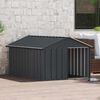 vidaXL Dog House Anthracite 116.5x153x81.5 cm Galvanised Steel