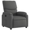 vidaXL Recliner Chair Dark Grey Fabric