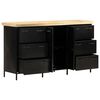 vidaXL Sideboard 140x38x76 cm Rough Mango Wood
